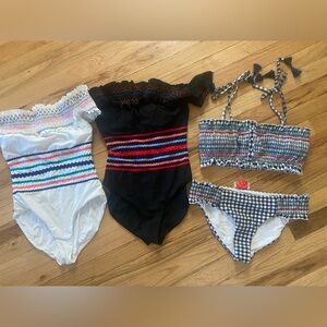 ***BUNDLE*** 3 ALL SIZE SMALL GREAT CONDITION RED CARTER BATHING SUITS